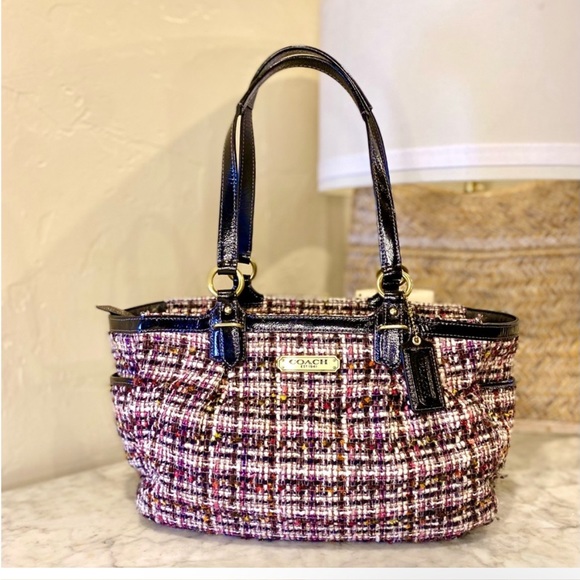 Coach Handbags - COACH Galaxy Tweed Gallery Tote
